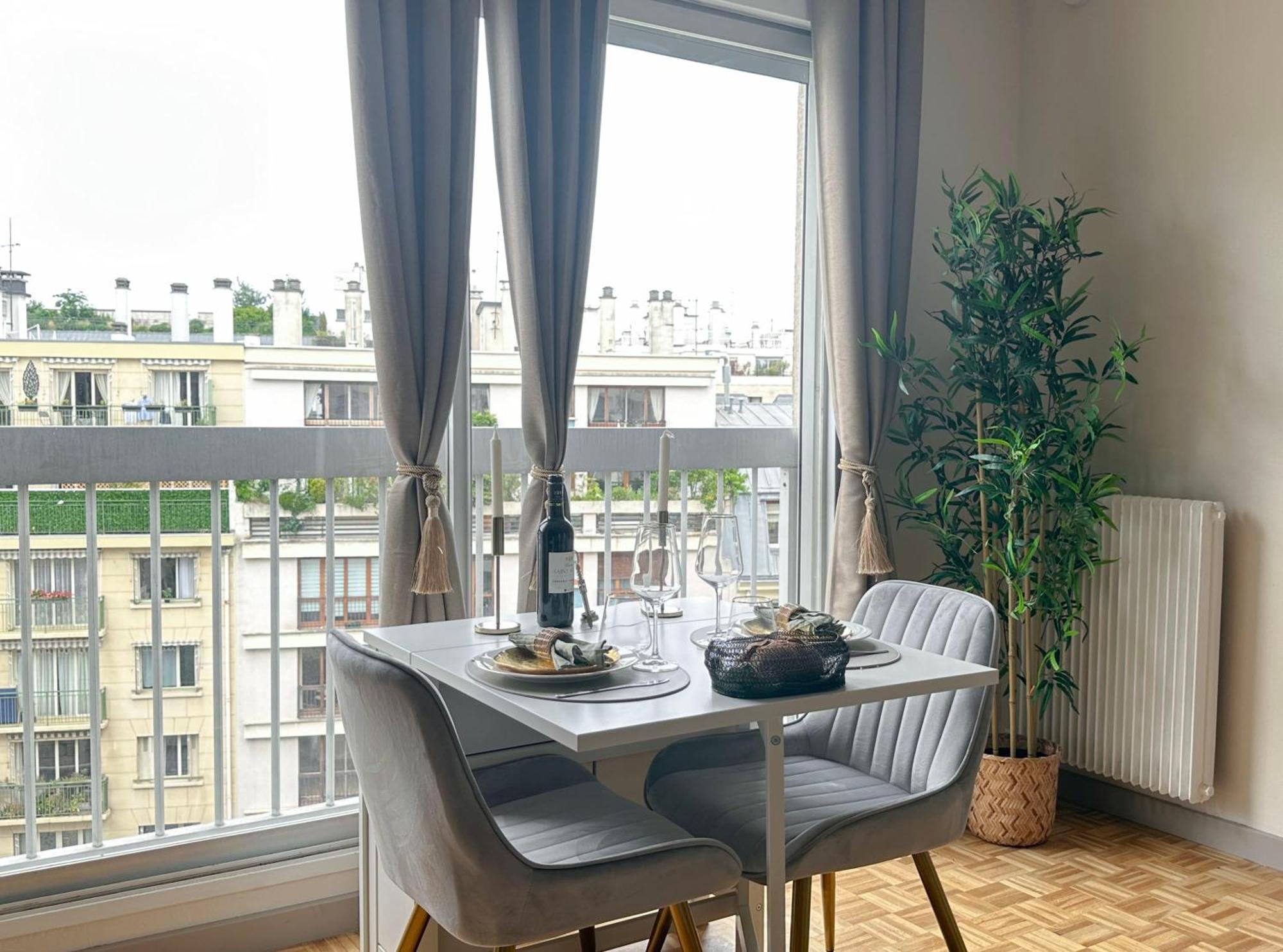 Brand-New Studio With Eiffel Tower View París Exterior foto